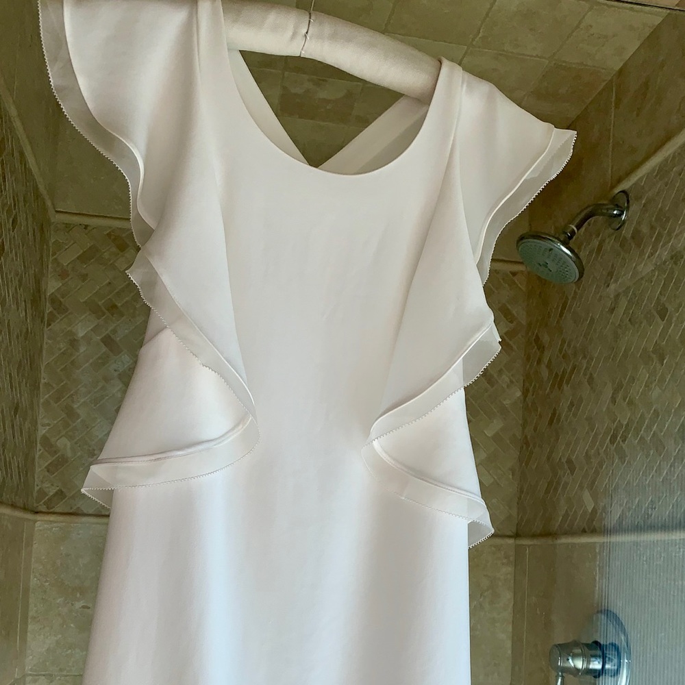White Dress- Club Monaco Irina dress - Picture 3 of 9